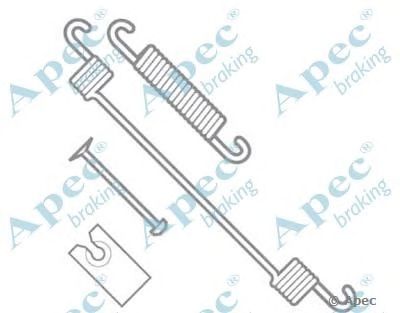 APEC BRAKING kit958 -  Комплектующие, тормозная колодка